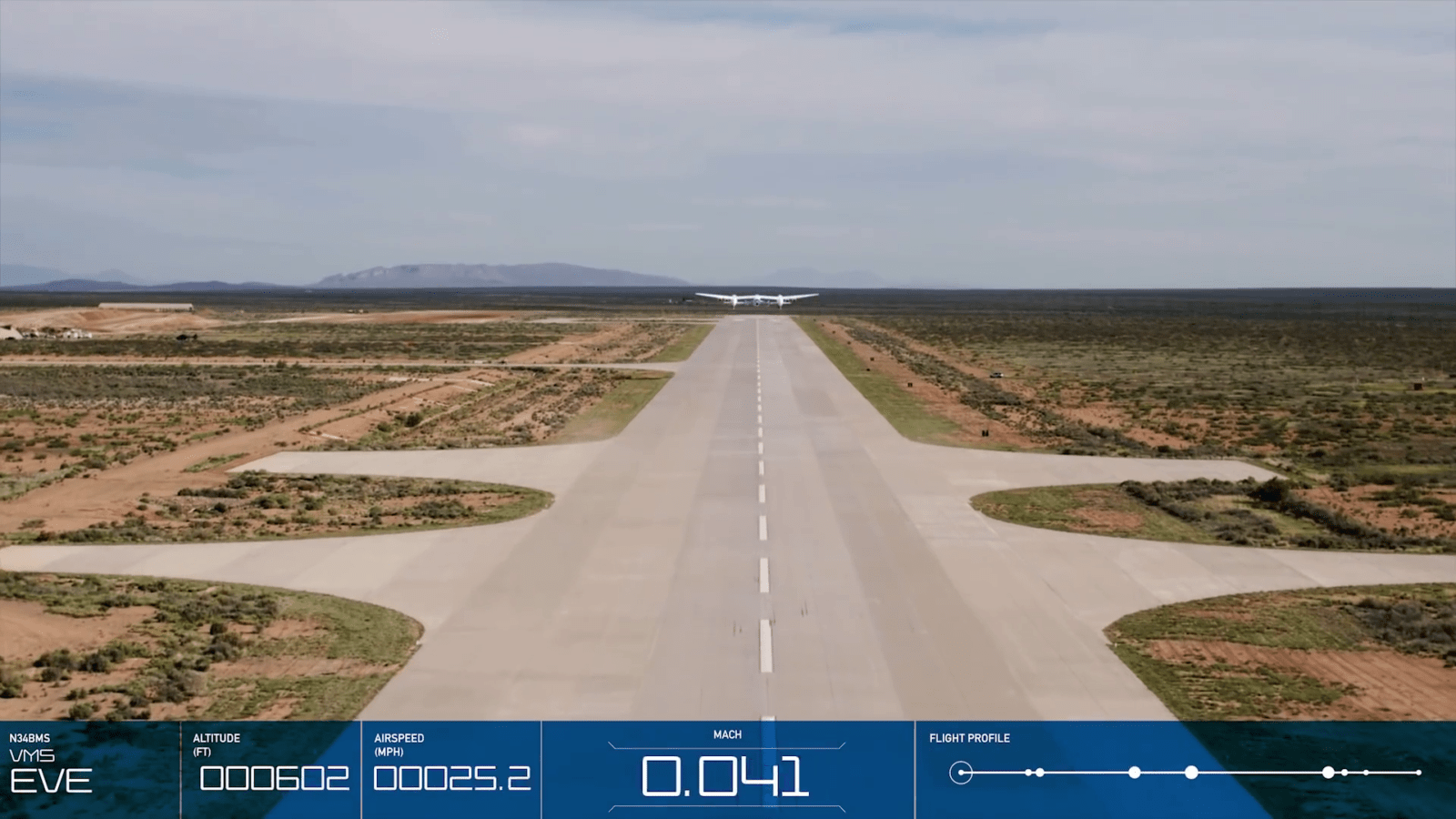 Virgin Galactic 太空飞船滑行