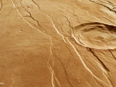 Tantalus Fossae 的透视图