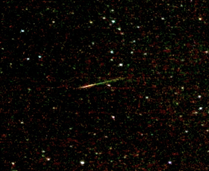 一颗猎户座流星雨的流星