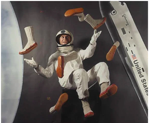 NASA 的飞行员的袜子采用 85% 拉格羊毛和绒面革鞋底制成,即使在太空真空中也能保持温暖和舒适。这可以说是经典设计,沿用了几十年。
